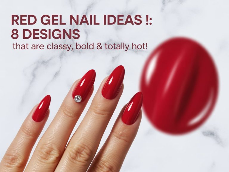 Red gel nails