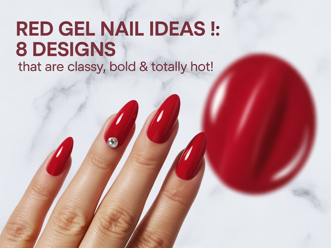 Red gel nails