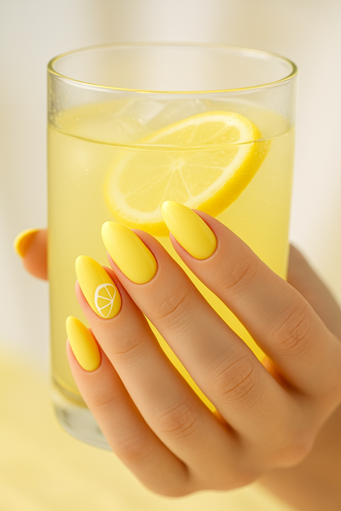 Lemonade Yellow Nails