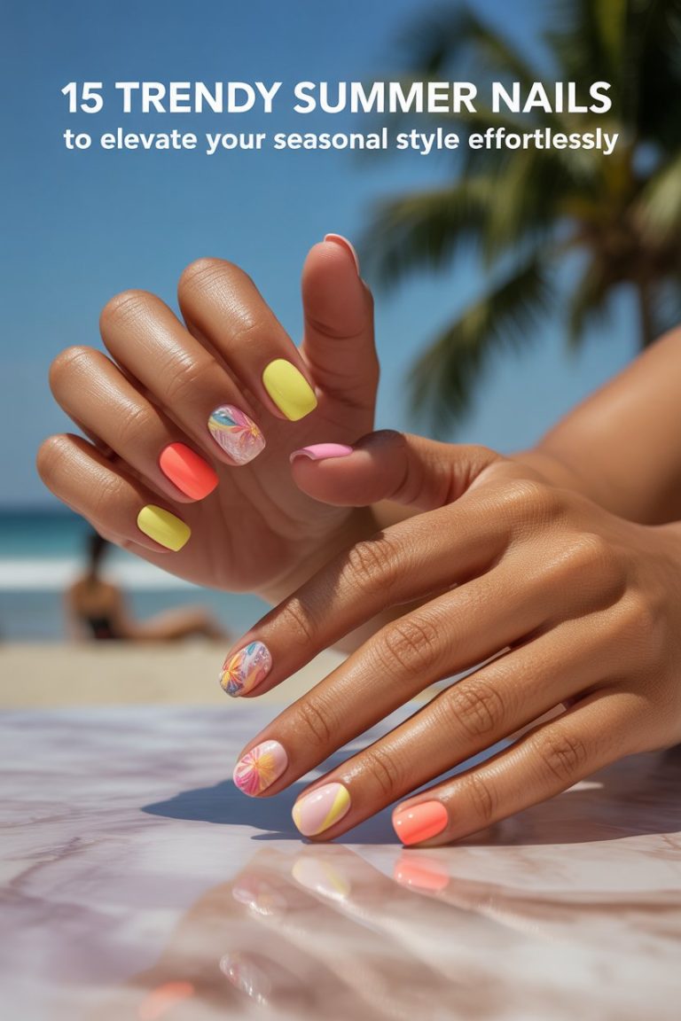 15 Trendy Summer Nails to Elevate Your Seasonal Style Effortlessly