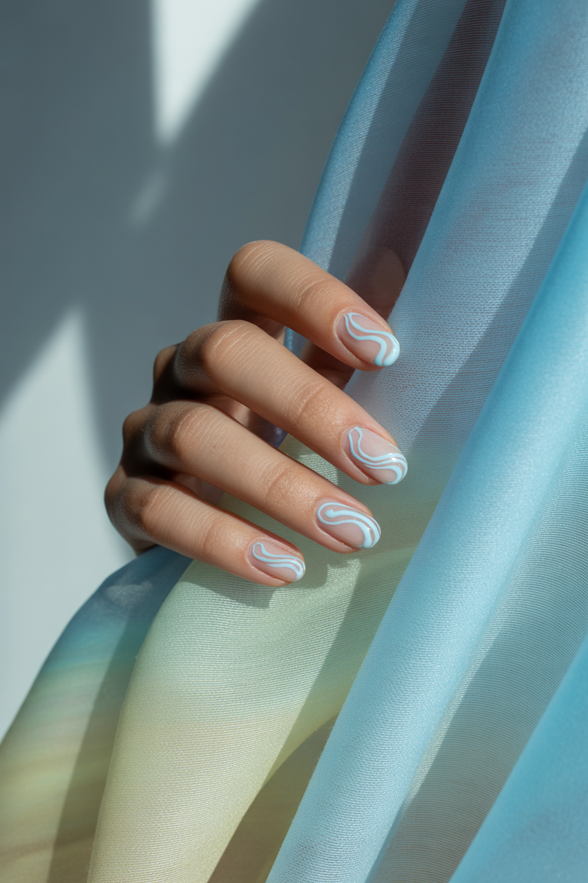 Baby Blue Swirl Baby Blue Swirl