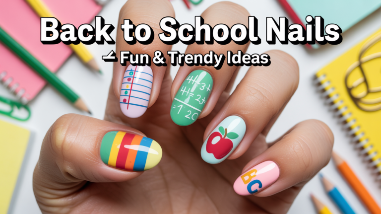 Back to School Nails Fun and Trendy School Themed Nail Art Ideas