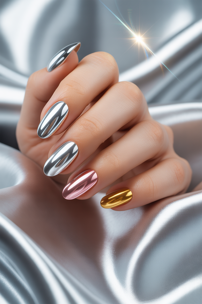 Chrome Short Almond Chrome Short Almond