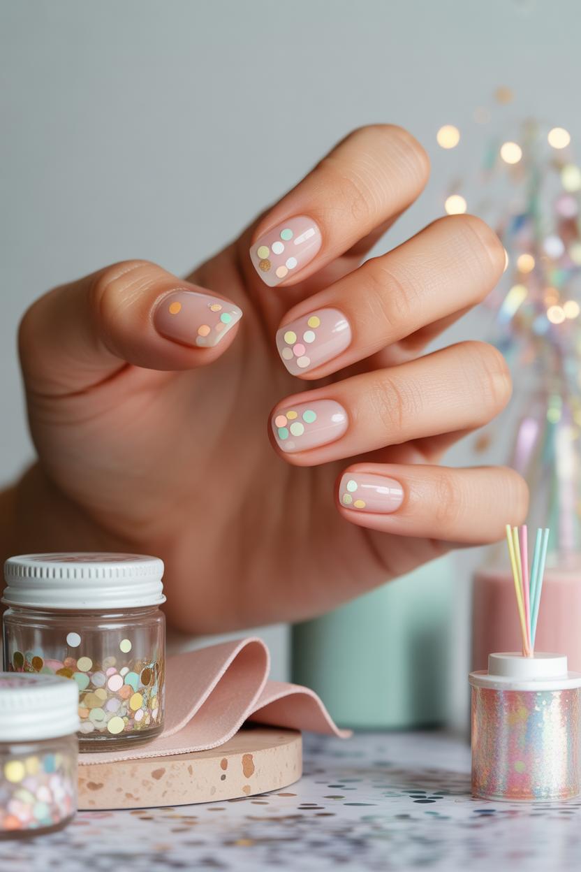 Confetti Nail Stickers Confetti Nail Stickers