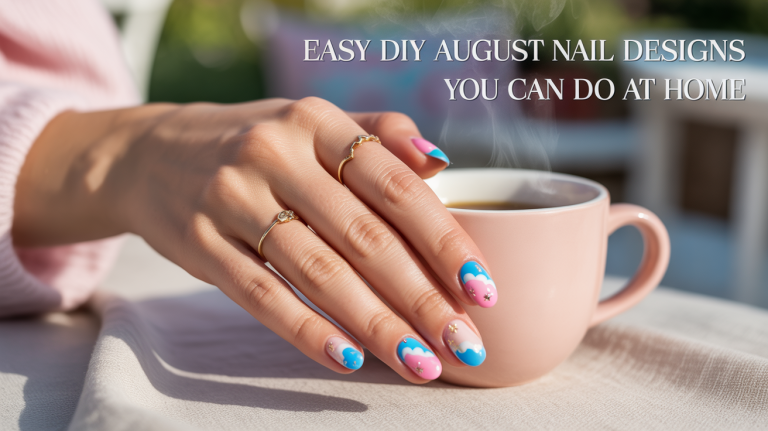 DIY August Nail Designs
