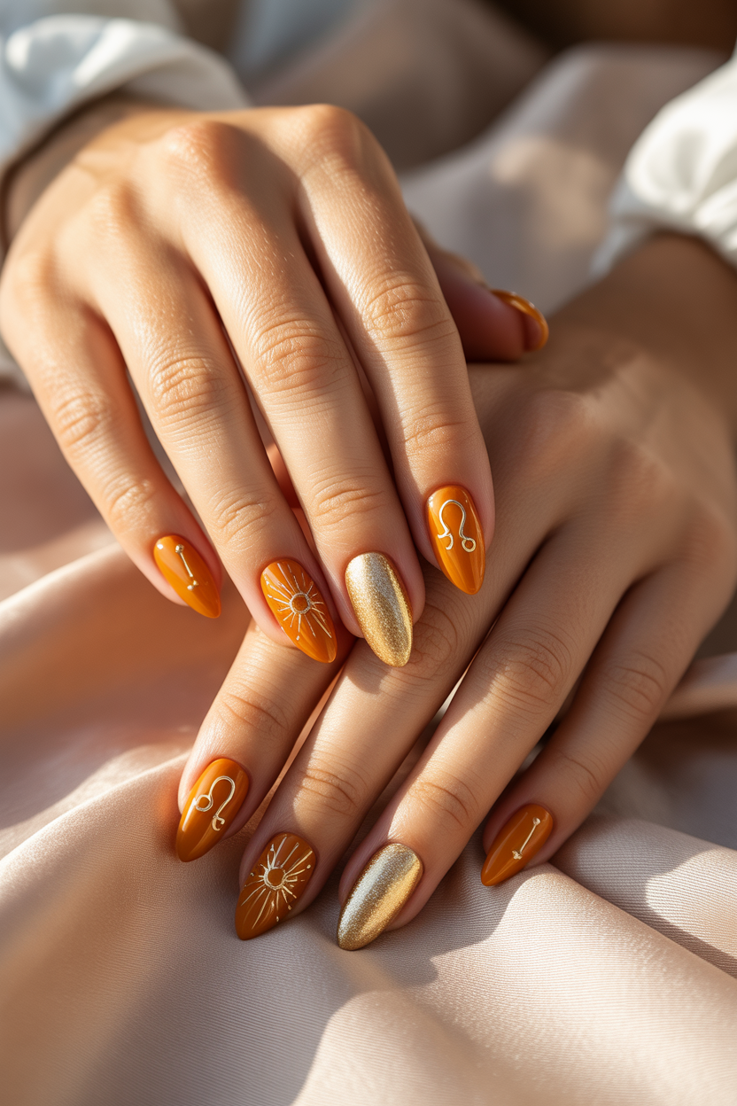 Gold + Orange Leo Theme