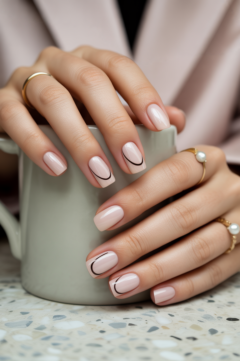 Half-Moon Line Nails Half-Moon Line Nails