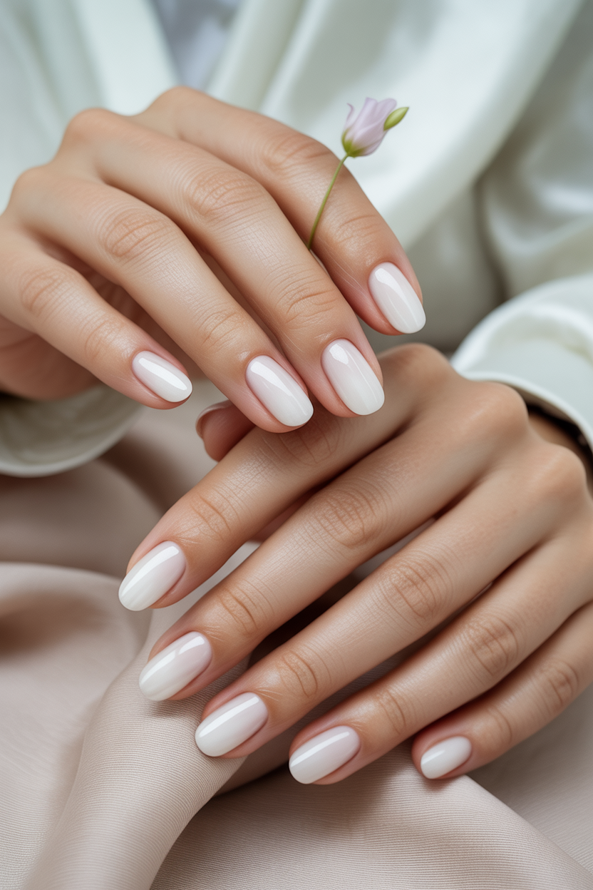 Milky White Nails Milky White Nails