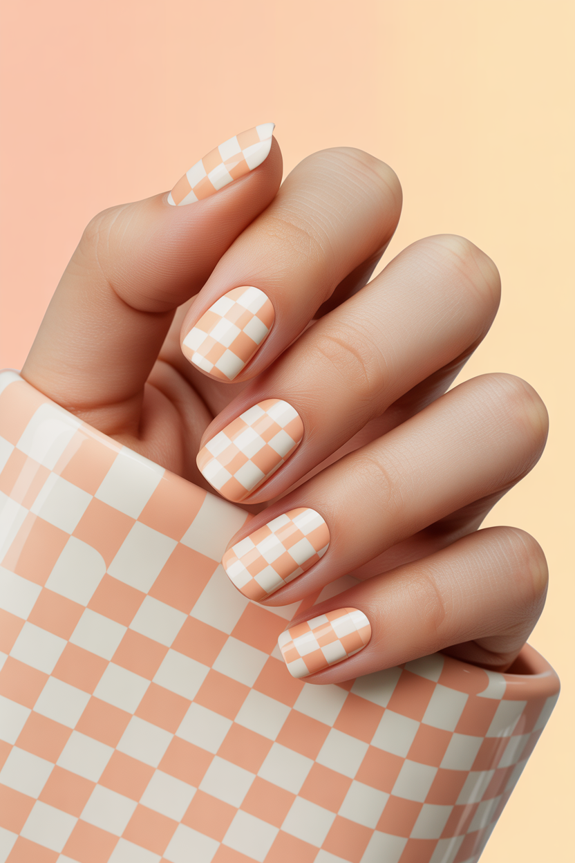 Peachy Checkerboard Peachy Checkerboard