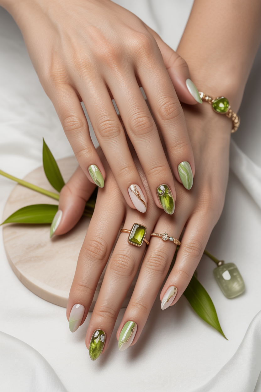 Peridot Stone Detail