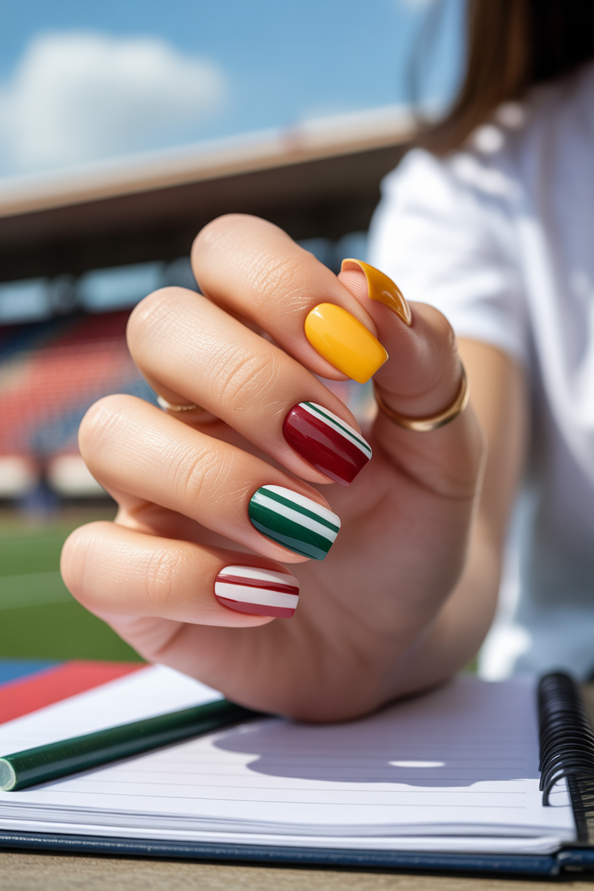 School Color Nails School Color Nails