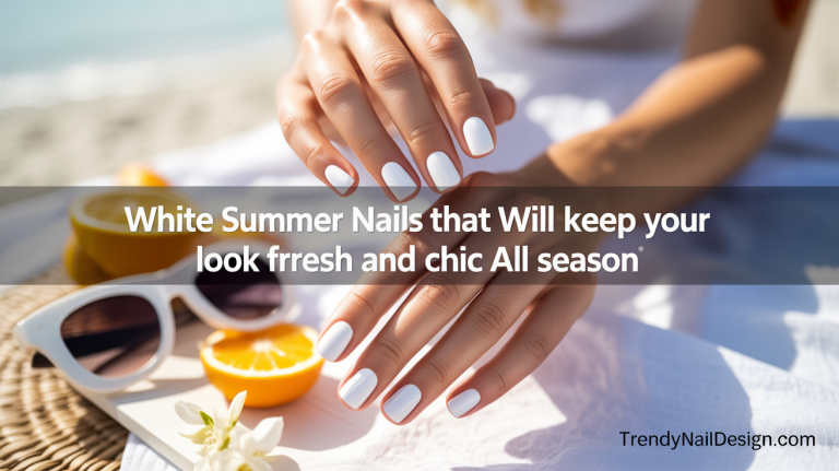 White Summer Nails