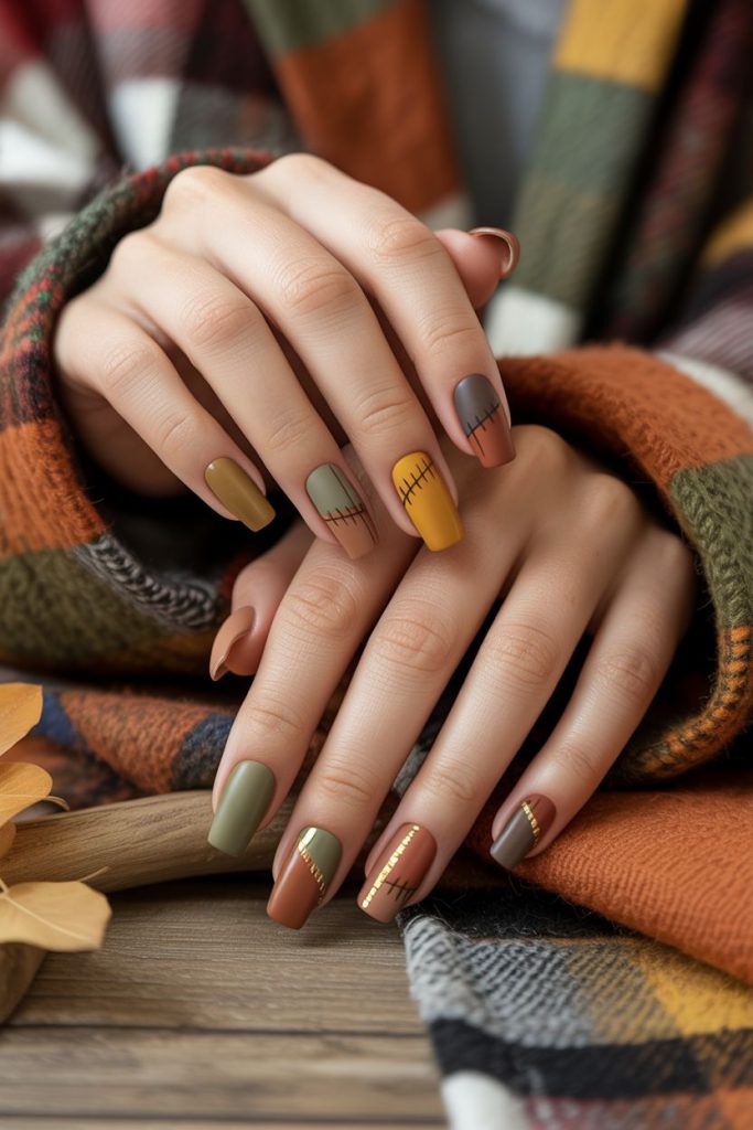 earthy-tone-patchwork-design