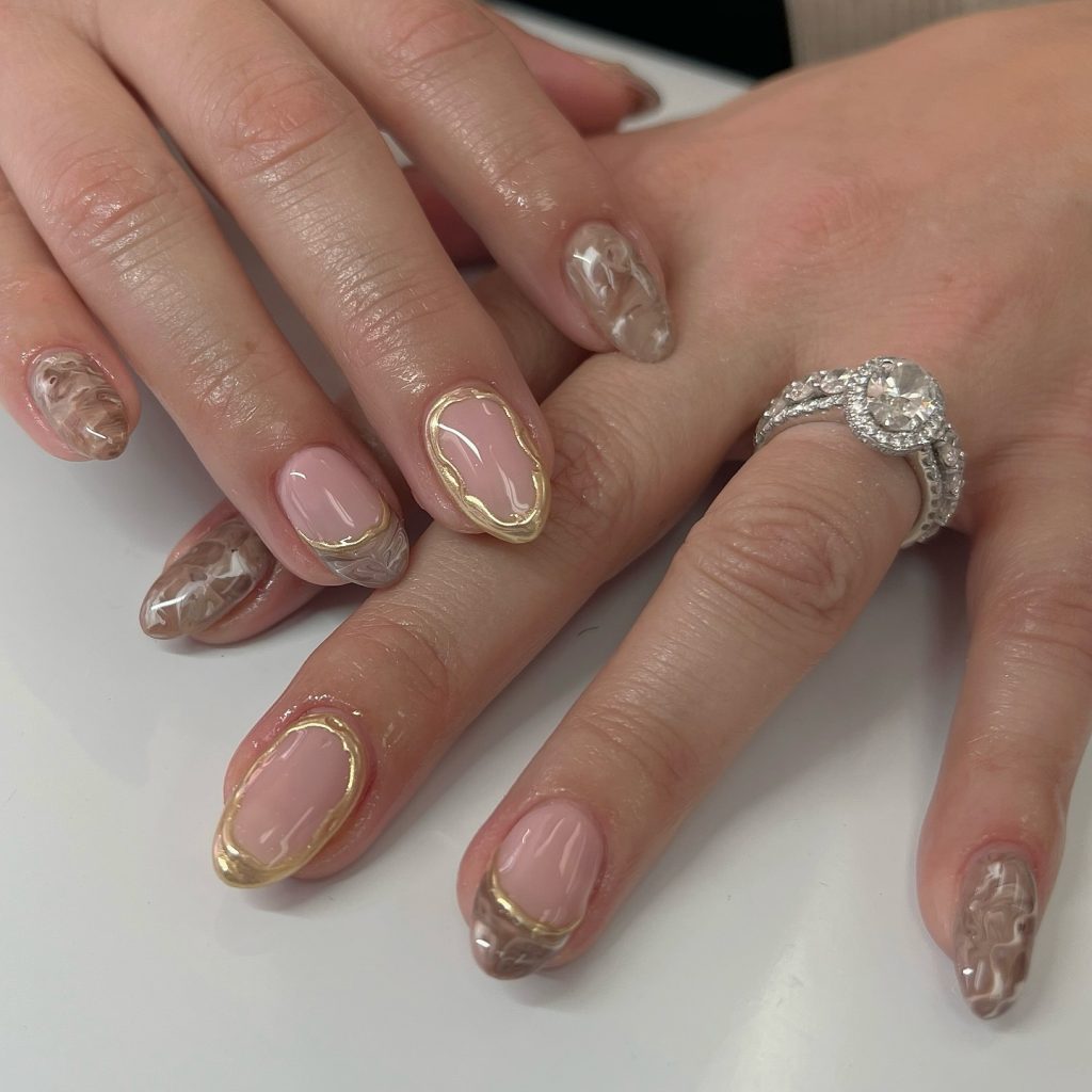 Creamy Latte Nails