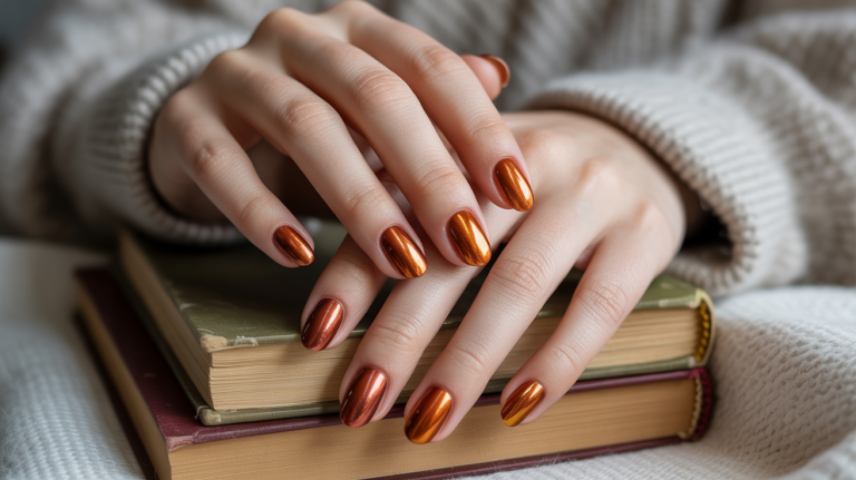 Chrome Fall Nails