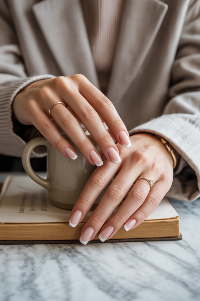 Minimalist French Tips
