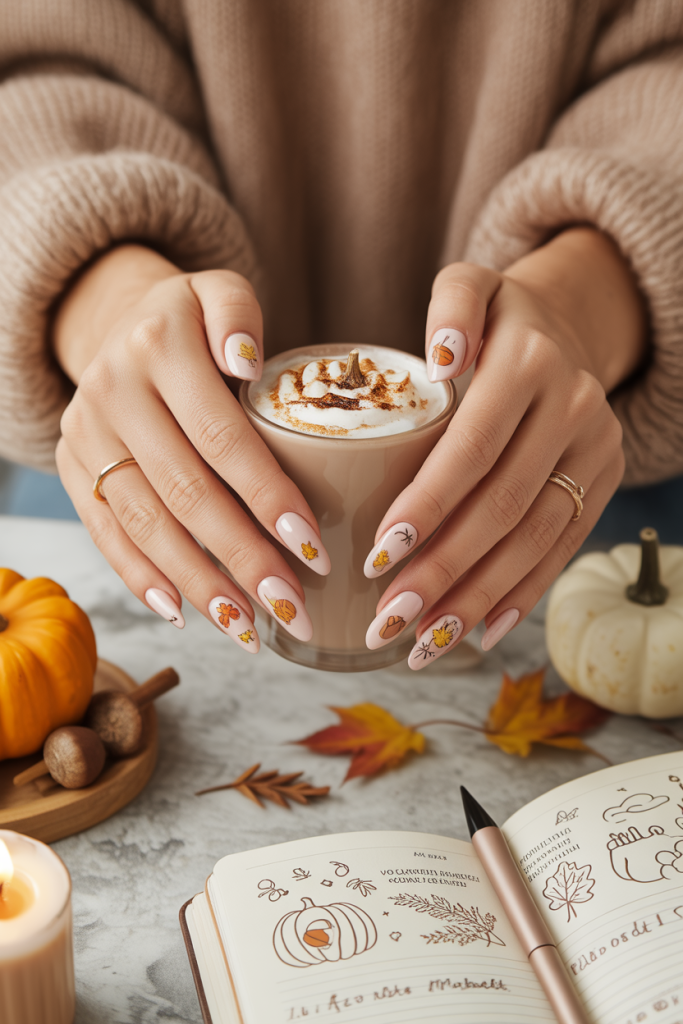 Nude with Fall Stickers