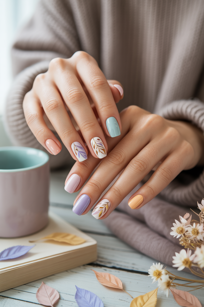 Pastel Autumn Leaves