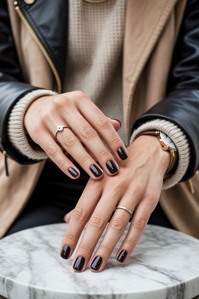 Short Glossy Black
