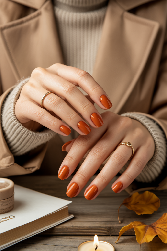 Solid Burnt Orange
